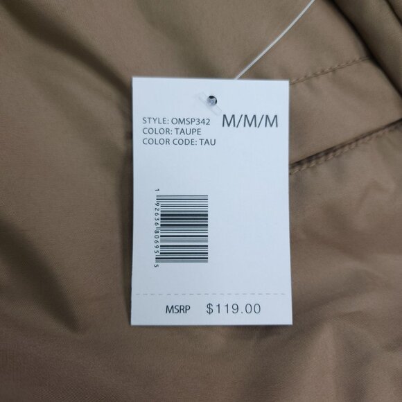 Spyder Men Taupe Hooded Jacket M Hydroweb Water Wind Resistant Breathable Dryweb - Picture 5 of 12